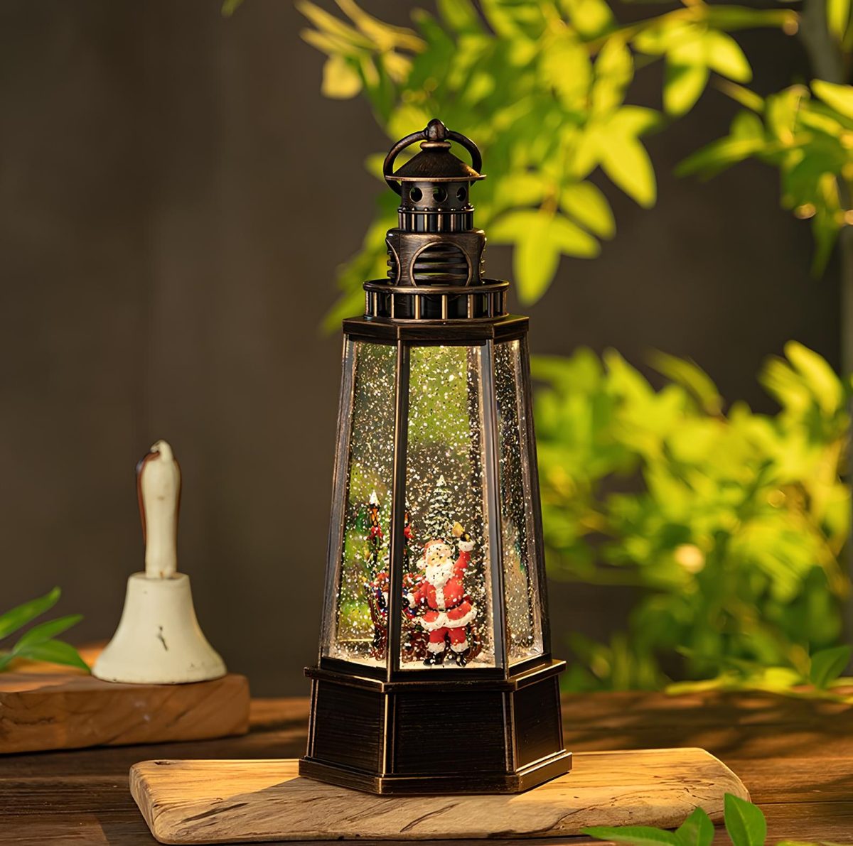 alk3184 Yılbaşı Temalı Işıklı Müzikli Kar Küresi Model 5 - Görsel 1