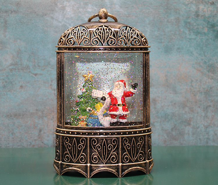 alk3213 Yılbaşı Temalı Işıklı Müzikli Kar Küresi Model 4 - Görsel 1