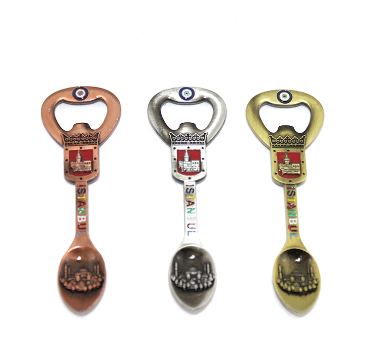 alk3331 İstanbul Temalı Metal Magnet Ve Açacak Kaşık Tasarımlı - Görsel 1