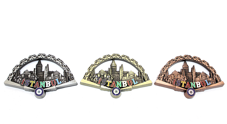 alk3333 İstanbul Temalı Metal Magnet Model 2 - Görsel 1