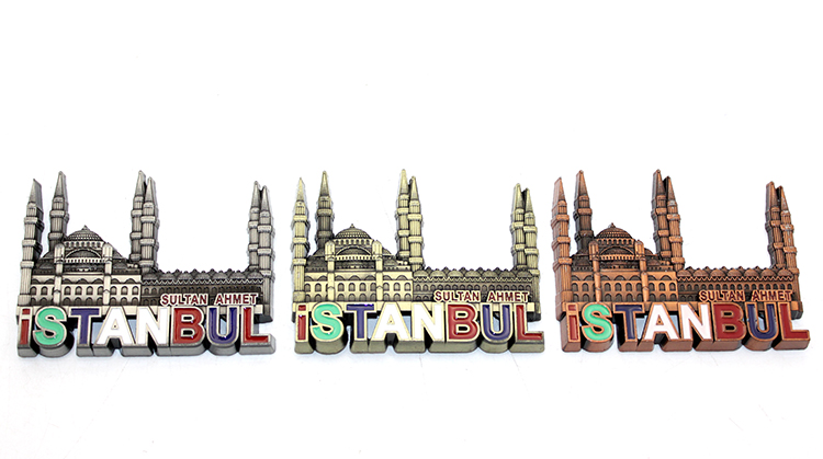 alk3341 İstanbul Temalı Metal Magnet Model 5 - Görsel 1
