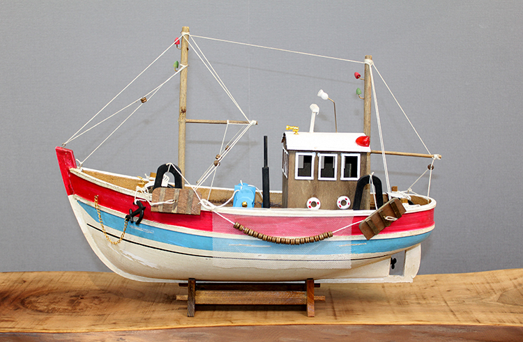 alk3435 Ahşap Gemi Model 9 - Görsel 1