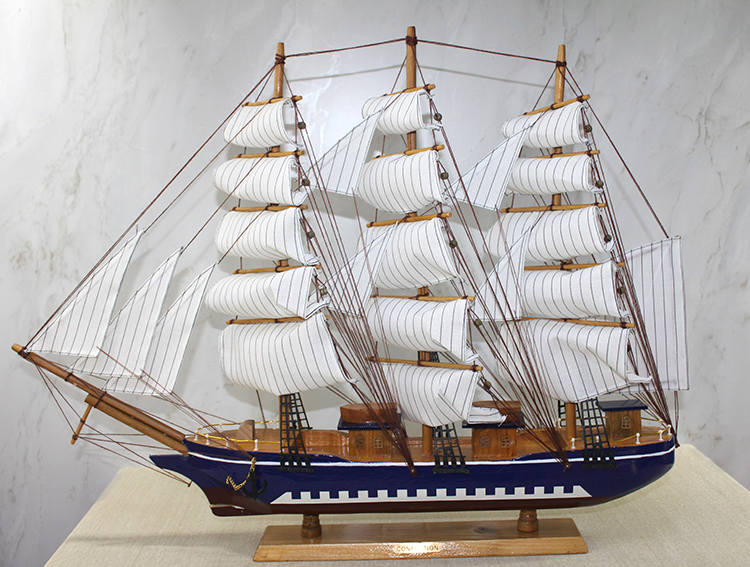 alk3449 Ahşap Yelken Gemi Model 1 - Görsel 1