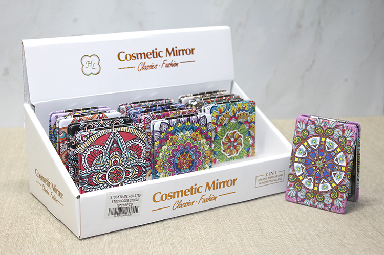 alk3736 Taşlı El Aynası Dikdörtgen İnce Model 1 - Görsel 1