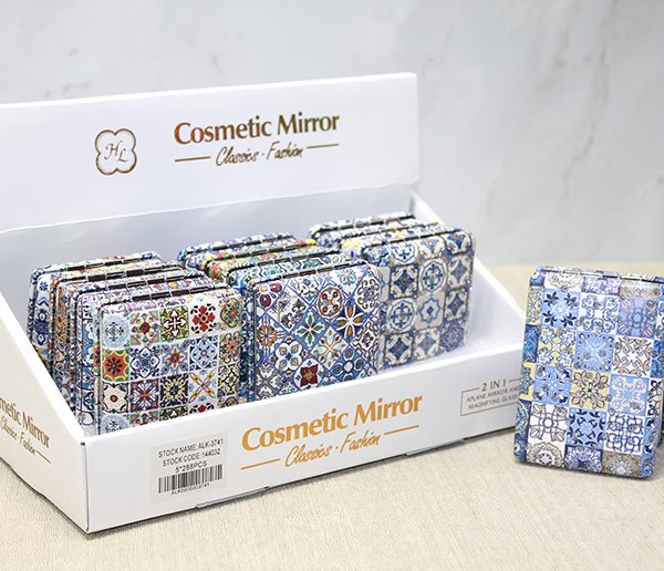 Taşlı El Aynası Dikdörtgen Kalın Model 3