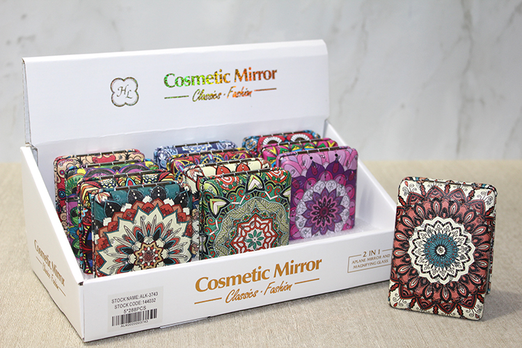 alk3743 Taşlı El Aynası Dikdörtgen Kalın Model 4 - Görsel 1