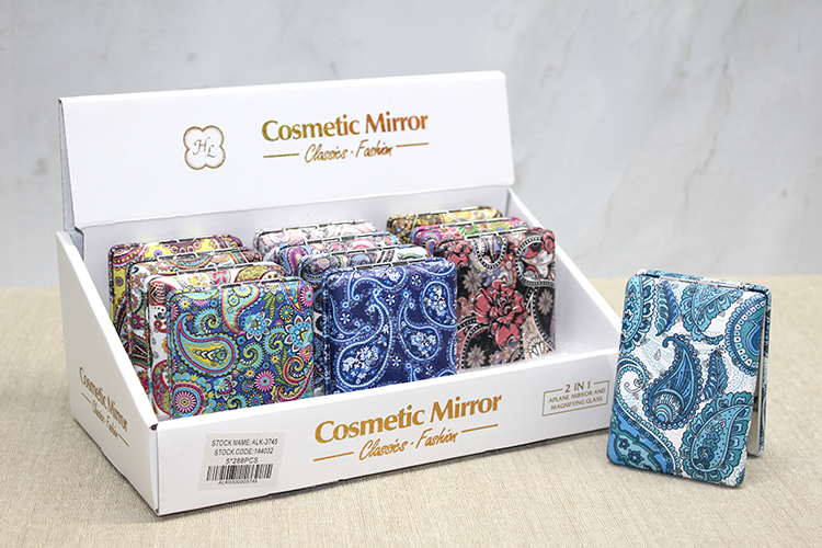 alk3745 Taşlı El Aynası Dikdörtgen Kalın Model 5 - Görsel 1