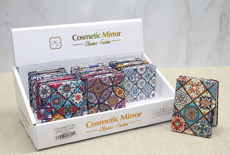 alk3746 Taşlı El Aynası Dikdörtgen İnce Model 6 - Görsel 1