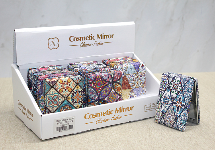 alk3747 Taşlı El Aynası Dikdörtgen Kalın Model 6 - Görsel 1