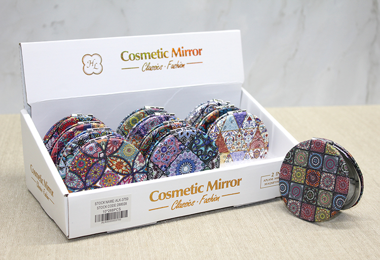 alk3750 Taşlı El Aynası Yuvarlak İnce Model 1 - Görsel 1