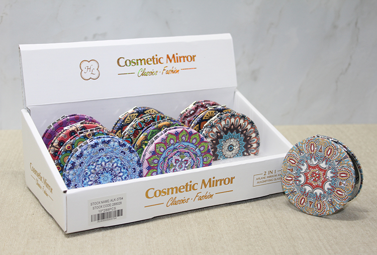 alk3754 Taşlı El Aynası Yuvarlak İnce Model 3 - Görsel 1