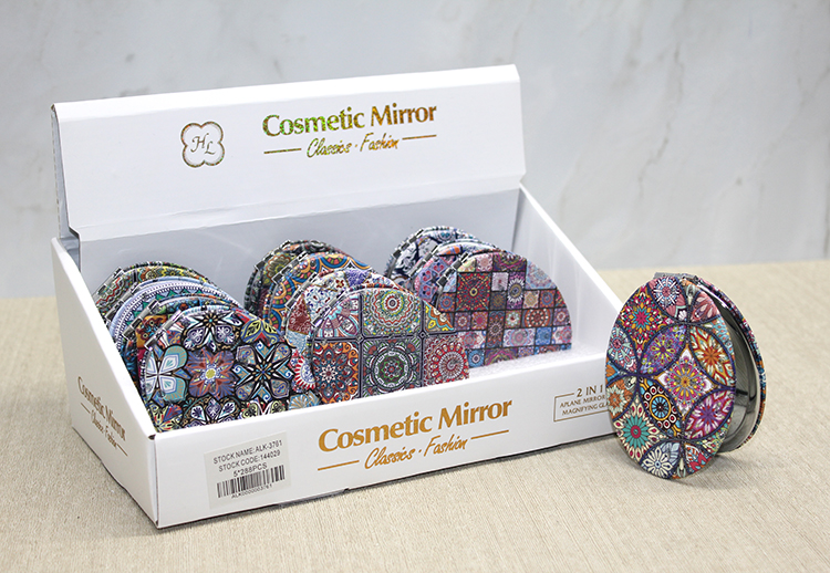 alk3761 Taşlı El Aynası Oval İnce Model 1 - Görsel 1