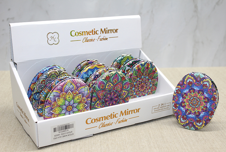 alk3763 Taşlı El Aynası Oval İnce Model 3 - Görsel 1