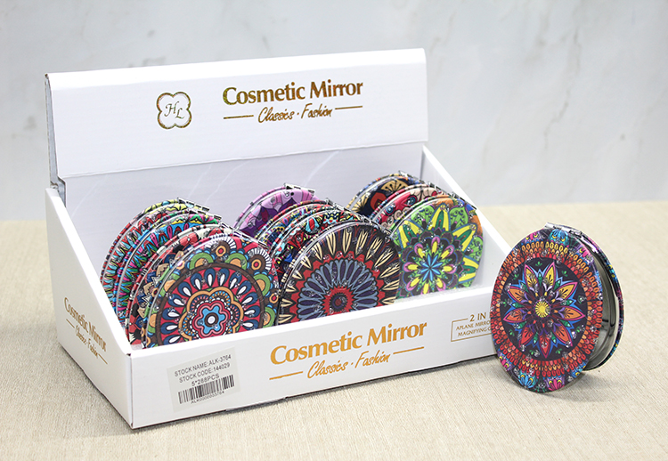 alk3764 Taşlı El Aynası Oval İnce Model 4 - Görsel 1