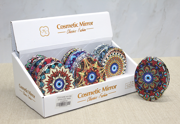 alk3765 Taşlı El Aynası Oval İnce Model 5 - Görsel 1