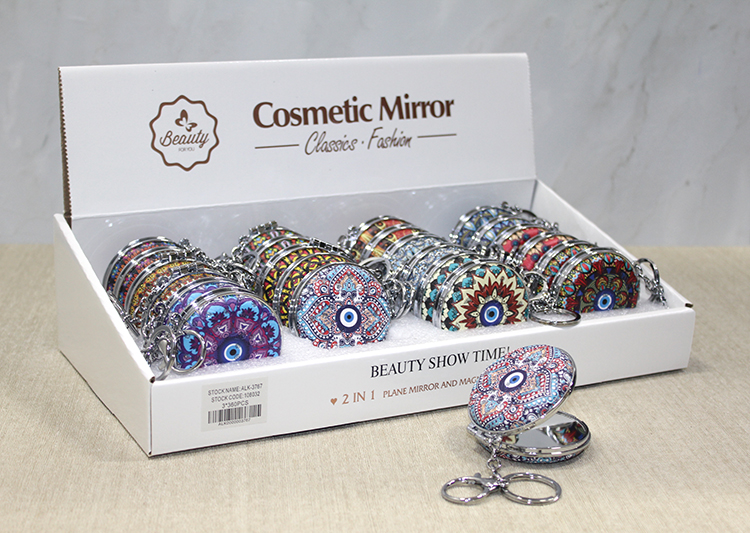 alk3767 Taşlı El Aynası Anahtarlık Model 2 - Görsel 1