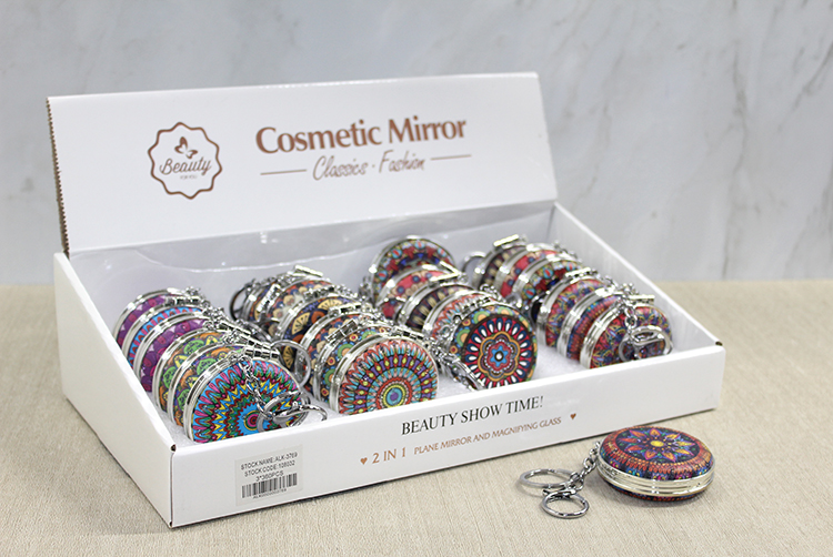 alk3769 Taşlı El Aynası Anahtarlık Model 4 - Görsel 1