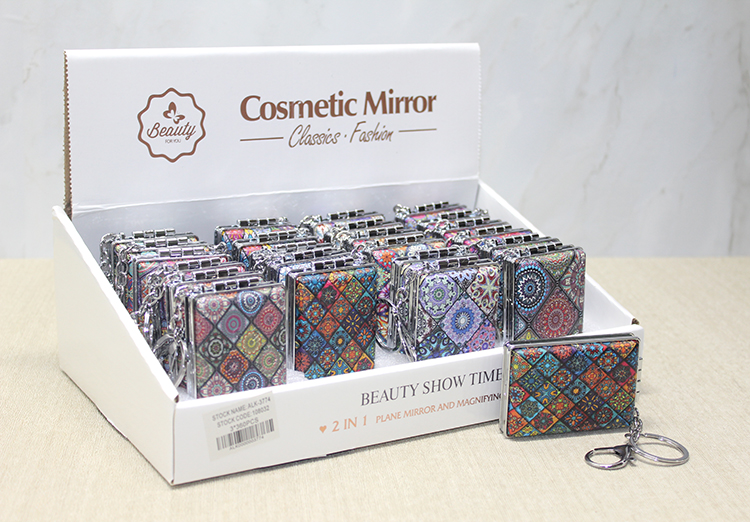 alk3774 Taşlı El Aynası Anahtarlık Model 9 - Görsel 1