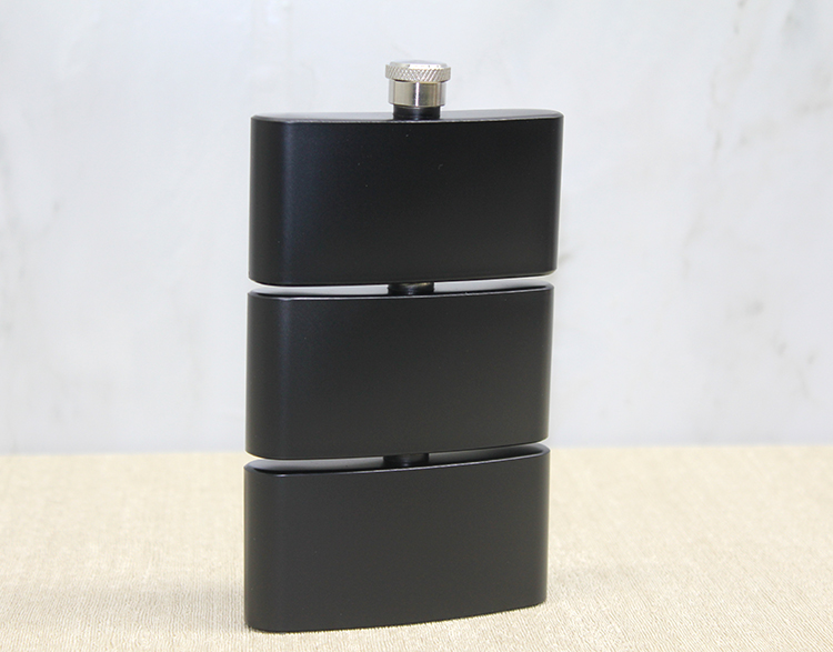 alk3889 3 Katlı Paslanmaz Çelik Matara Siyah Renk - Görsel 1