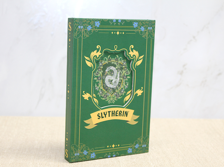 alk3945 Harry Potter Slytherin Deri Defter - Görsel 1