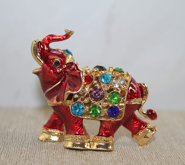 Swarovski Taşlı Minik Figür - Fil