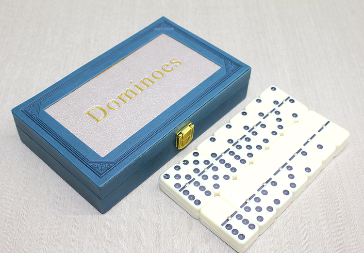 alk4218 Deri Kutulu Domino Oyunu - Görsel 1