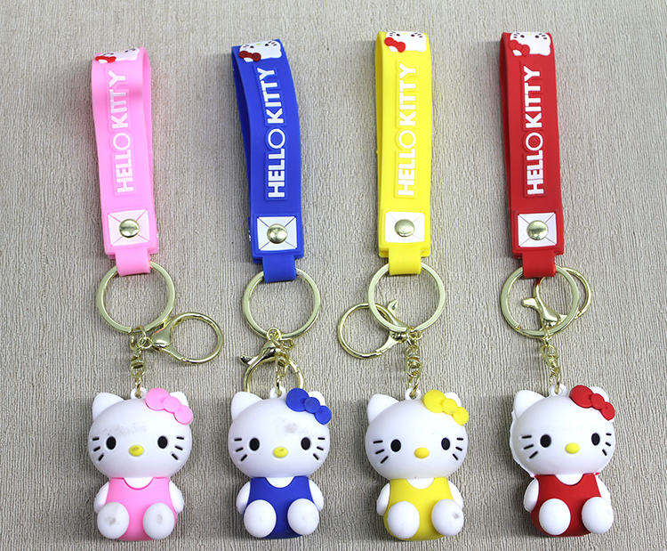 alk4248 Hello Kitty Silikon Anahtarlık - Görsel 1