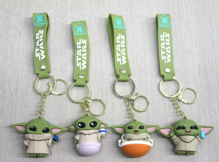 alk4268 Baby Yoda Silikon Anahtarlık - Görsel 1