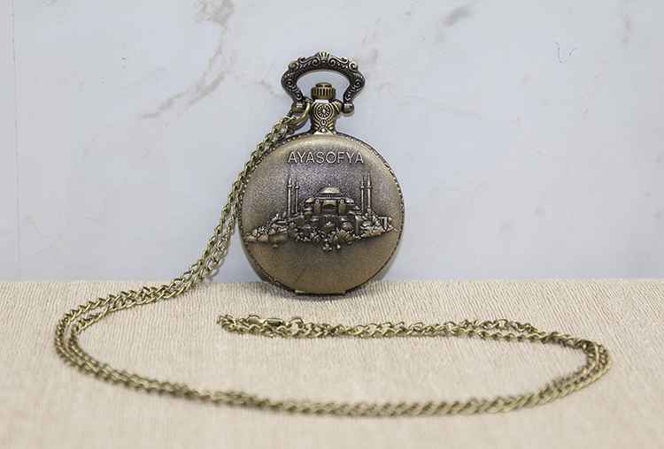 alk4384 Ayasofya Tasarımlı Köstekli Saat - Görsel 1
