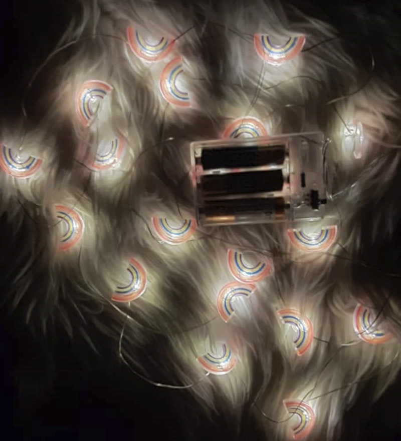 gok Led Işıklı Gökkuşağı Dekoratif İp - Görsel 1