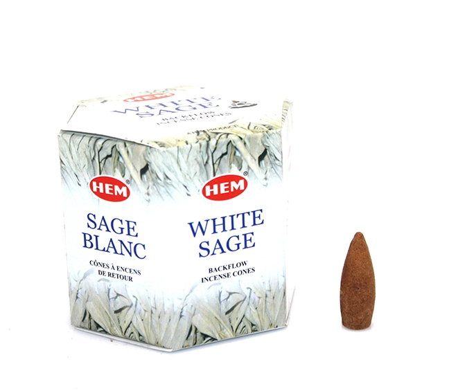 hemtutsu041 White Sage Aromalı Geri Akış Tütsü - Görsel 1