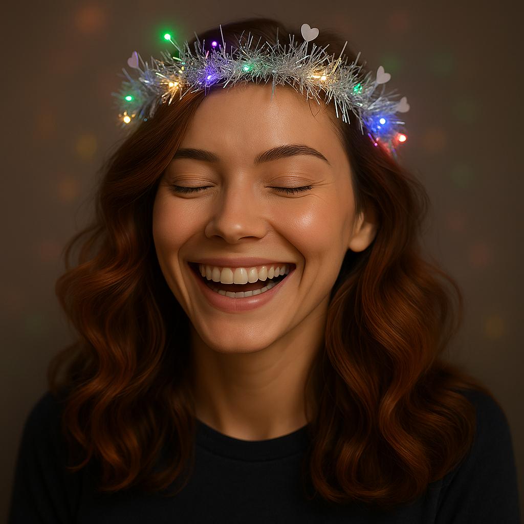 kalp-puskullu-gece-pariltisi-3-modlu-led-39-li-isikli-tac-gumus-resim-5104 Kalp Püsküllü 3 Modlu LED Işıklı Taç Gümüş Renk - Görsel 1