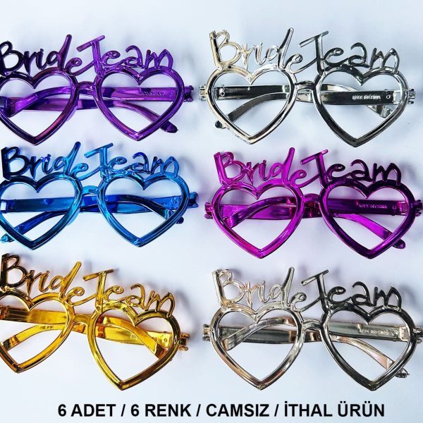 Kalpli Bride Team Gözlük Seti 6 Renk