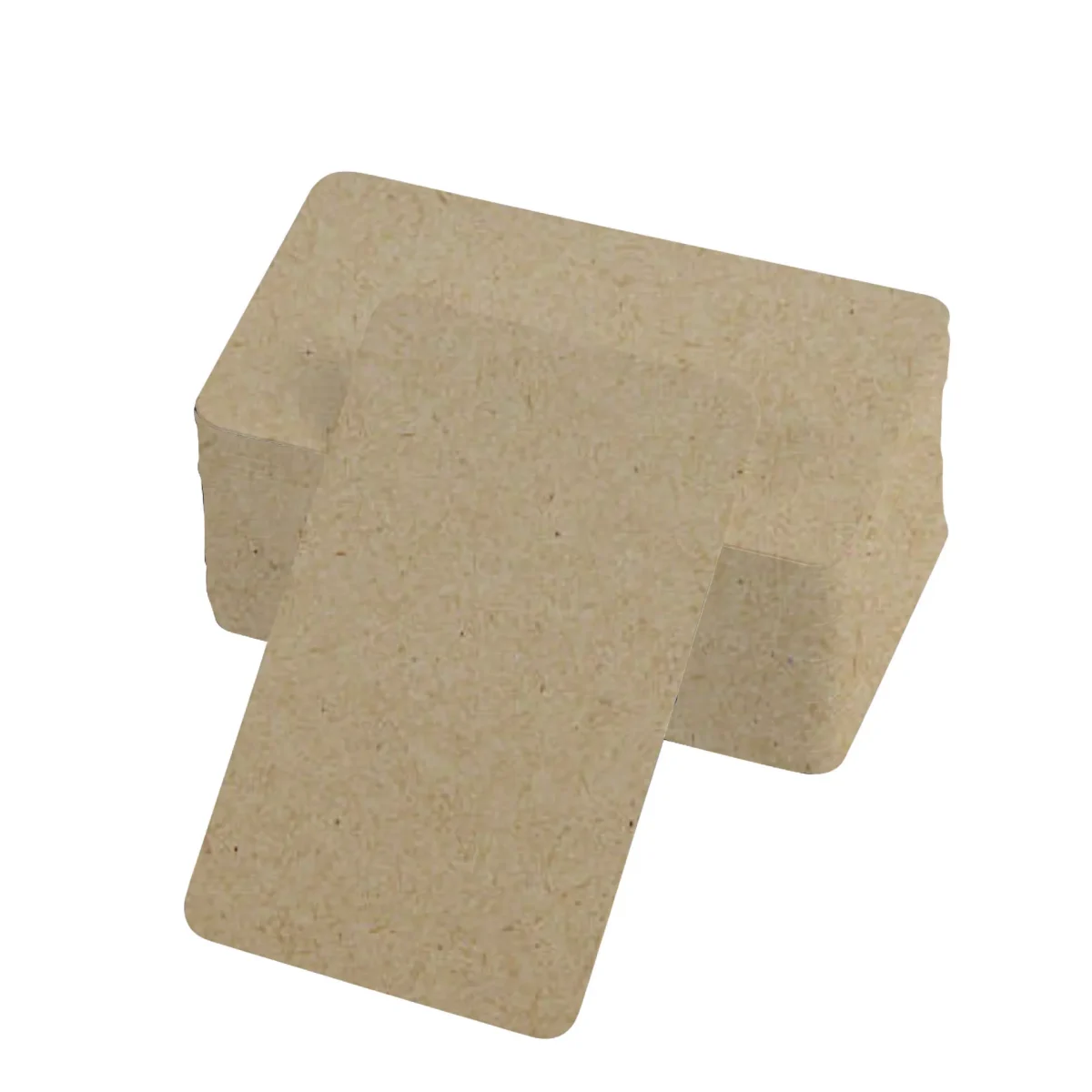 kelime-kartlari-kraft Boş Kelime Kartları 5x8 cm - 50 Adet Oval Kenarlı | Tabu & Not Kartları - Kraft - Görsel 1