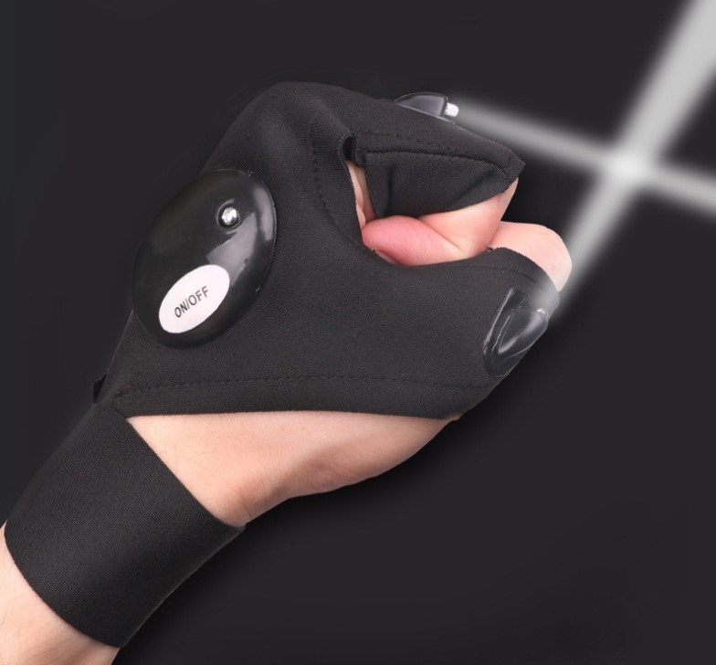 led-eldiven-2 Led Işıklı Çalışma Eldiveni Sağ Sol Çift - Görsel 1