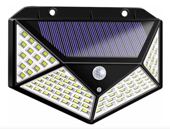 mz-303-2 Solar Hareket Sensörlü Duvar Lambası 100 Led - Görsel 1