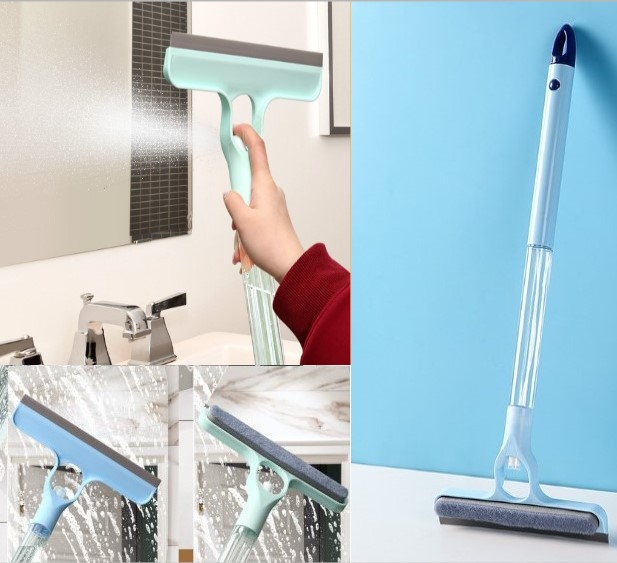 spreyyc7 4 in 1 Spreyli Çek Çekli Camsil ve Fırça Aparatı - Görsel 1