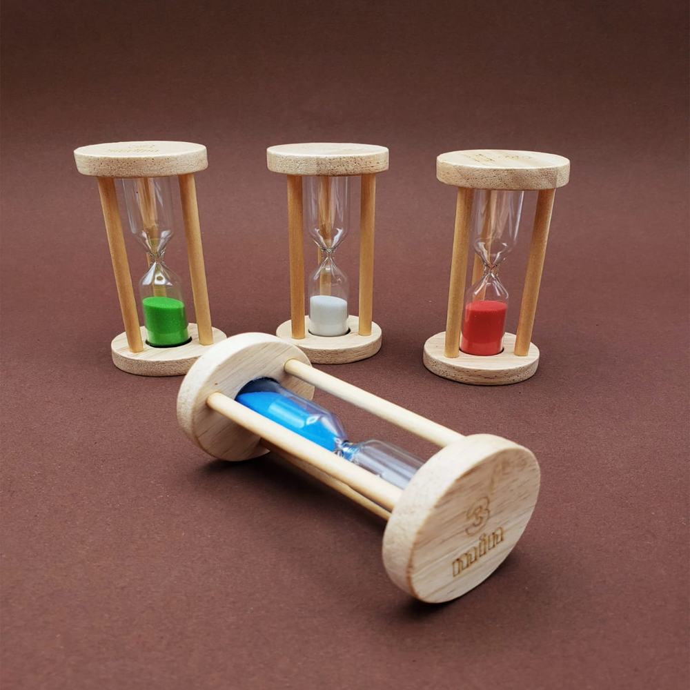 toptan-ahsap-3-dakikalik-kum-saati 3 Dakikalık Ahşap Kum Saati - Görsel 1