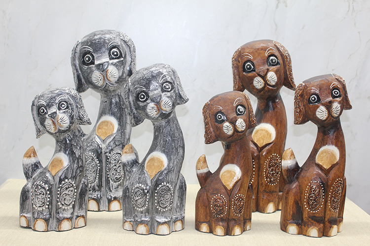 trendy-1 Ahşap 3'lü Köpek Seti - Görsel 1