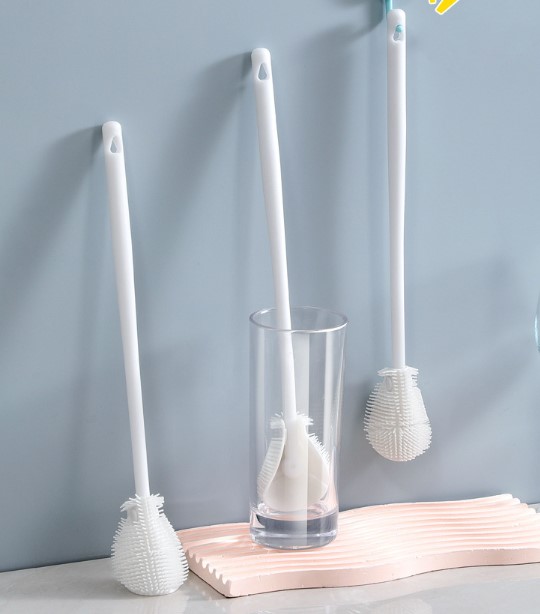 uzunfr2 Kavanoz ve Biberon Yıkama Fırçası Silikon - Görsel 1