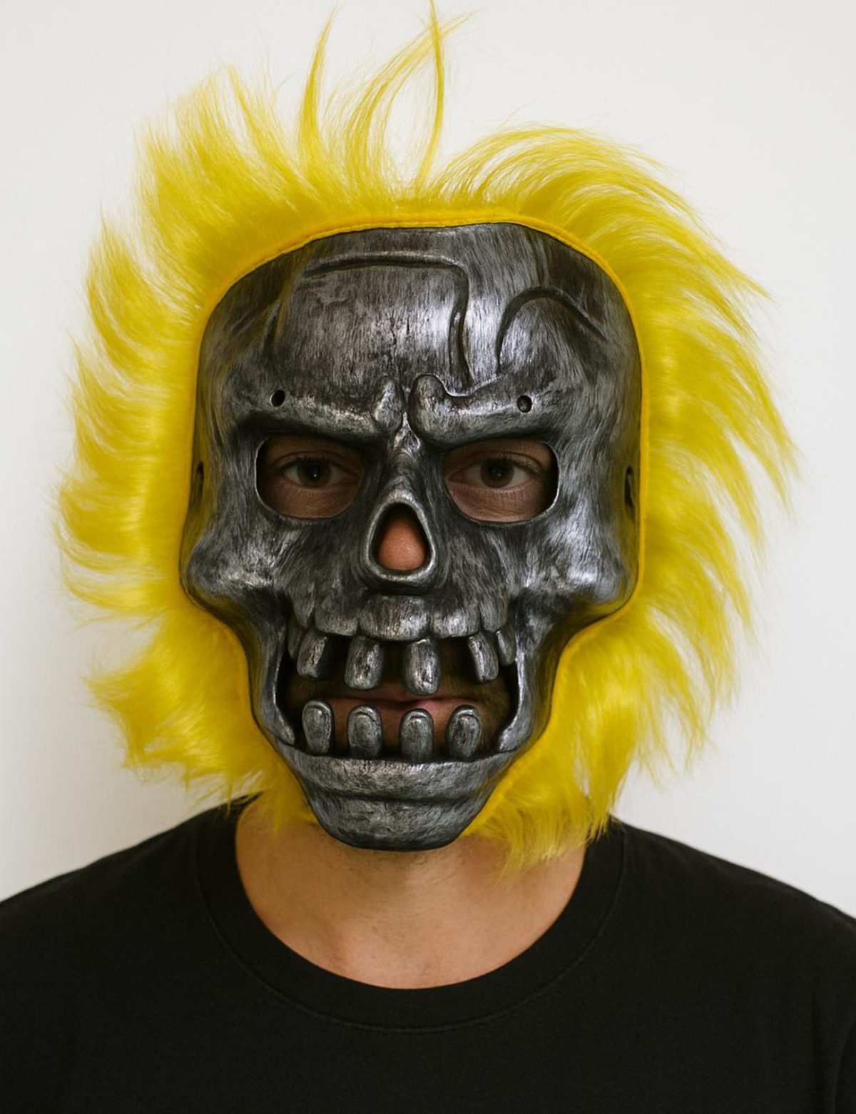 wild-skull-metal-kafatasi-sari-sacli-iskelet-maske-resim-5120 Wild Skull - Metal Kafatası Sarı Saçlı İskelet Maske - Görsel 1