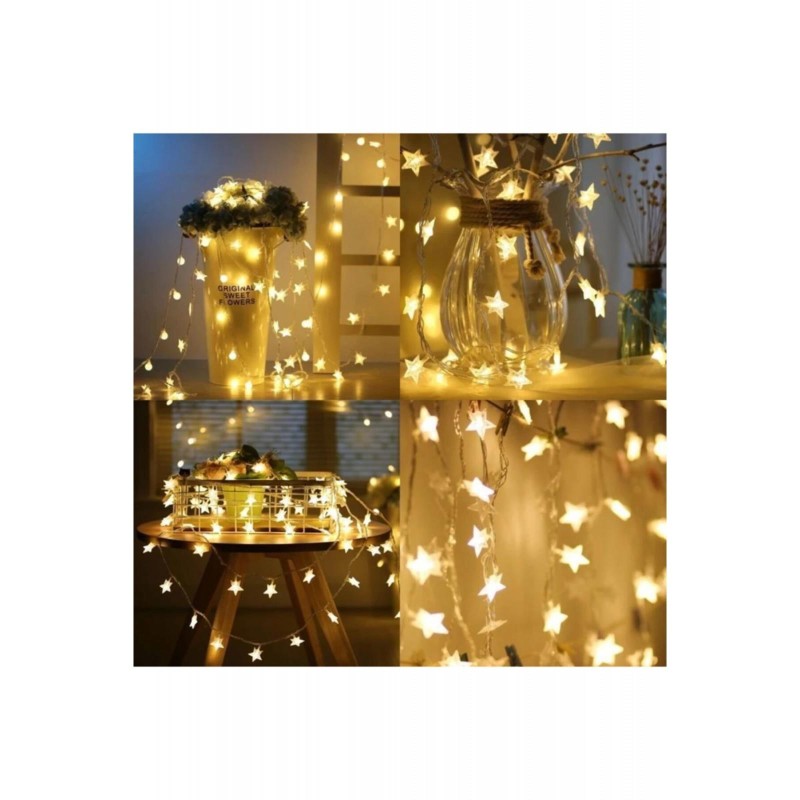 yildizli-perde-isik-5-metre-7478-800x800-1 3 Metre Yıldız Şekilli LED Işık - Görsel 1