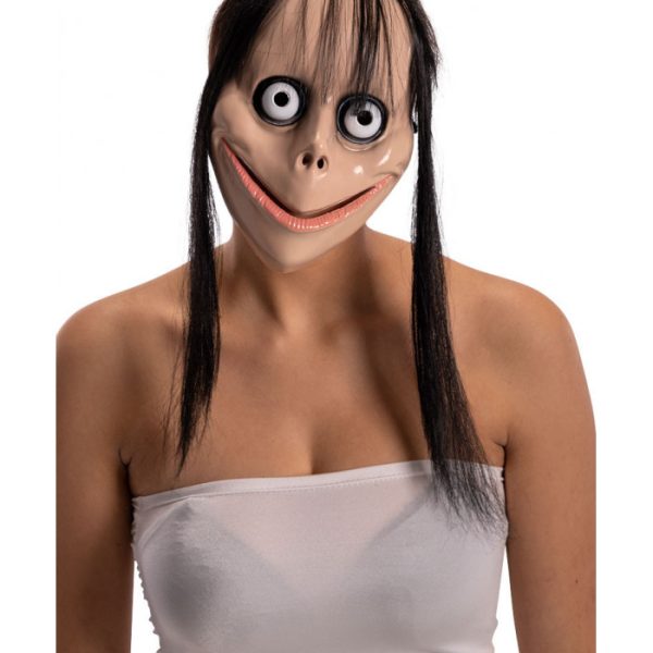 Korkunç Ürpertici Uzun Saçlı Momo Maskesi