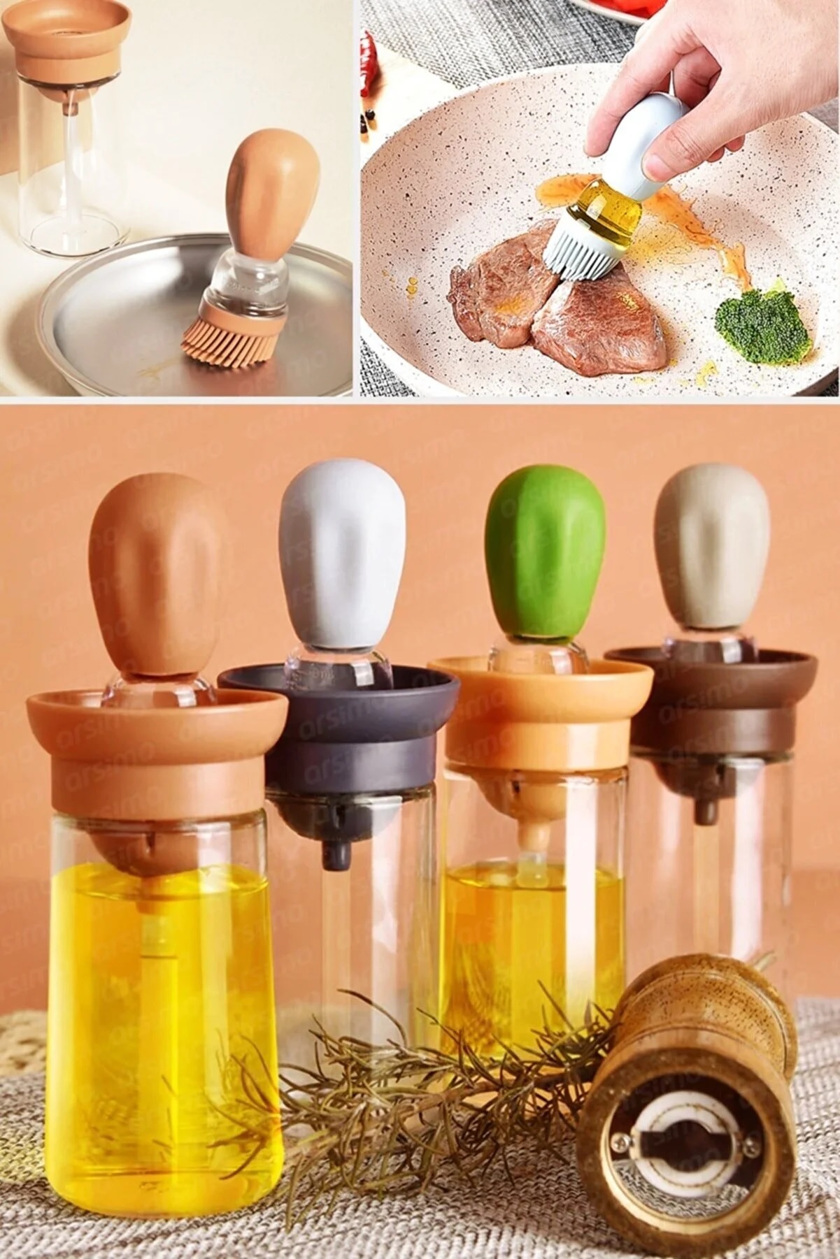 silikon-hazneli-sos-yumurta-amp-fircali-yagdanlik-2071 Silikon Hazneli Fırçalı Yağdanlık - Görsel 1